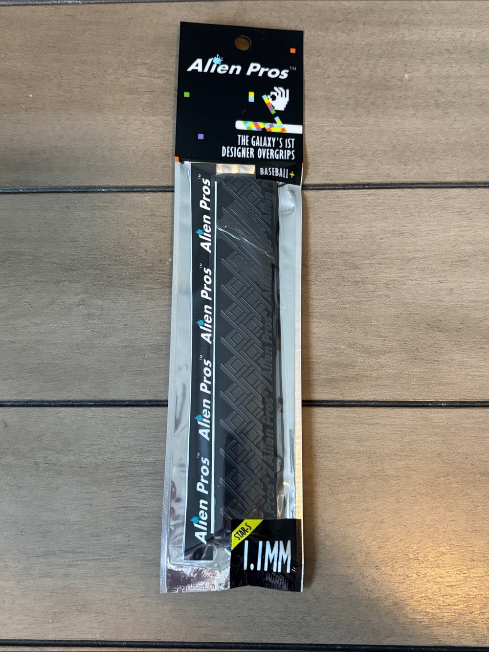 241. Alien Pros Black Designer Baseball Softball Bat Overgrip - 1mm